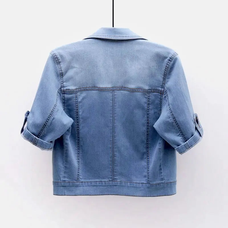 Veste en jean courte pour femmes