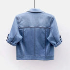Veste en jean courte pour femmes
