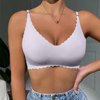 Soutien-gorge confortable sans fil, rembourré pour femmes