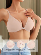 Soutien-gorge avec ouverture avant amovible goutte d'eau pour femmes