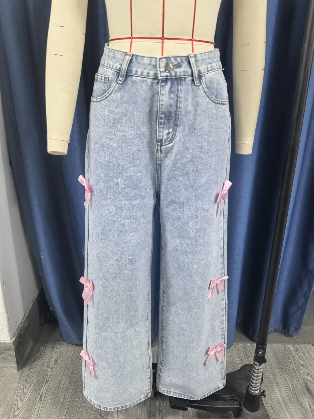 Jean vintage taille haute pour femmes