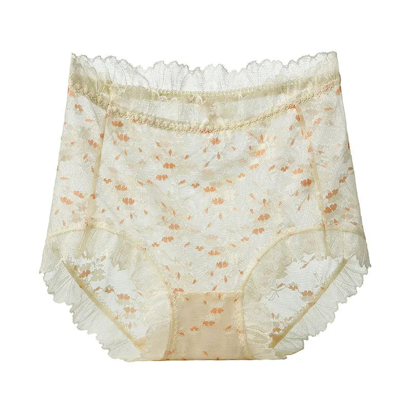 Culottes imprimé taille haute transparent pour femmes