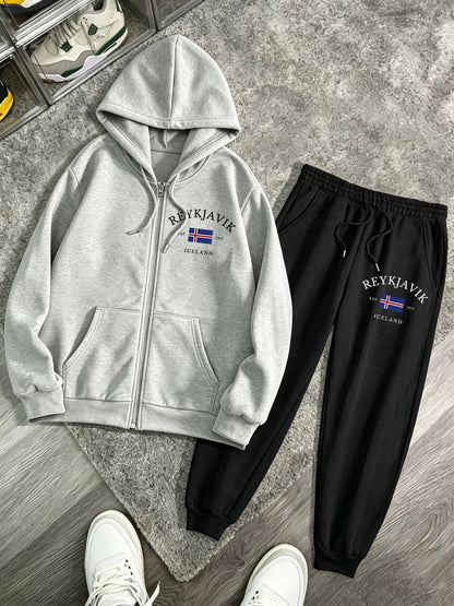 Ensemble 2 Pièces Femme – Sweats à Capuche Imprimé Reykjavik
