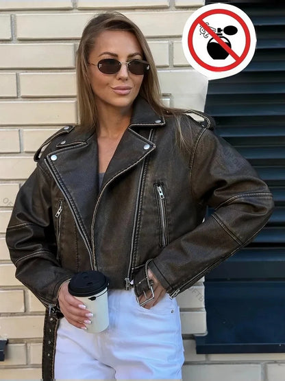 Veste Courte Femme – Similicuir