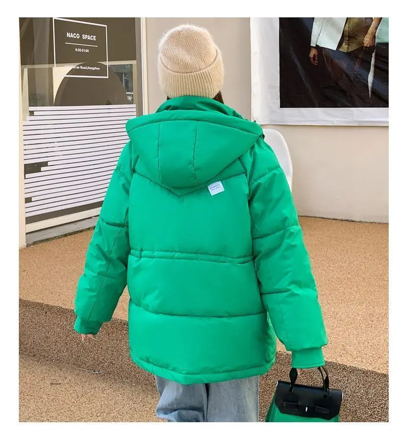 Manteau d'hiver à capuche pour femmes