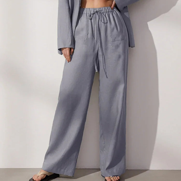 Pantalon d'été en coton pour femmes