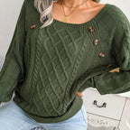 Pull décontracté à manches pour femmes