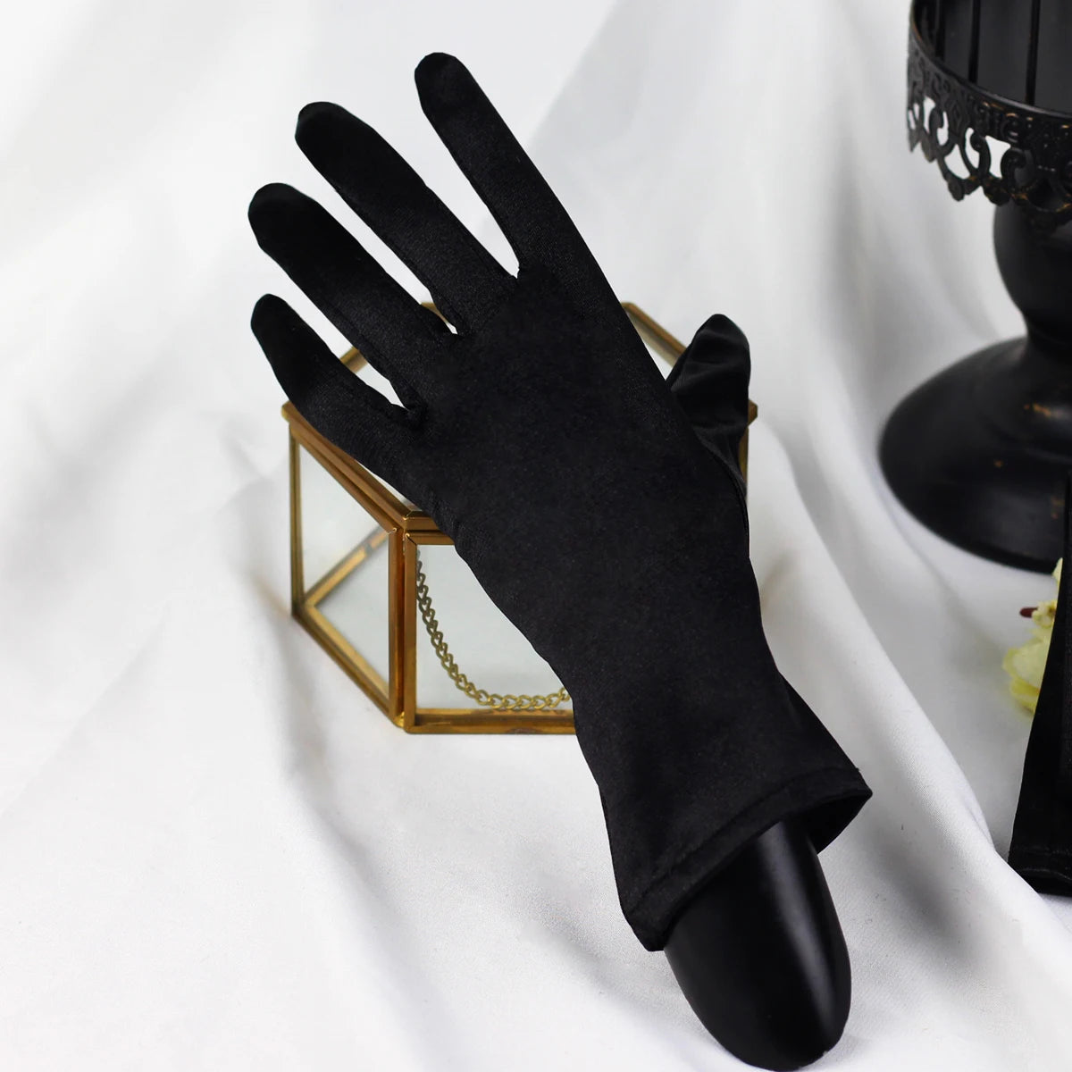 Gants de mariée en satin pour femmes