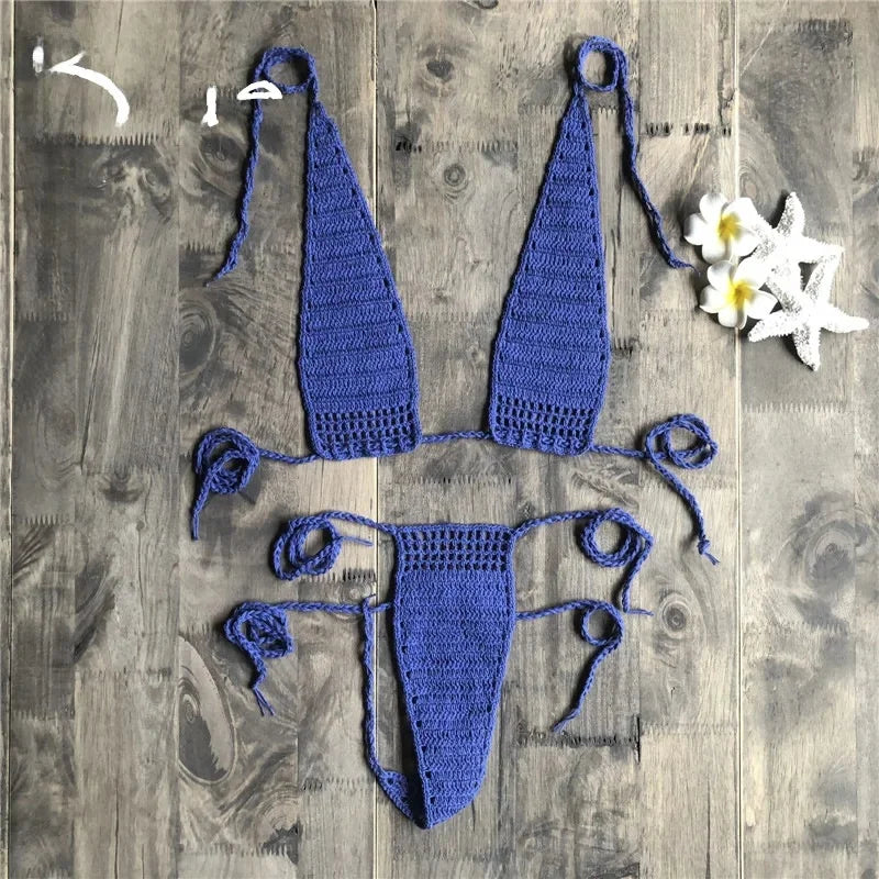 Ensemble de bikini deux pièces sexy style européen pour femmes