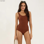 Body moulant sans manches pour femmes