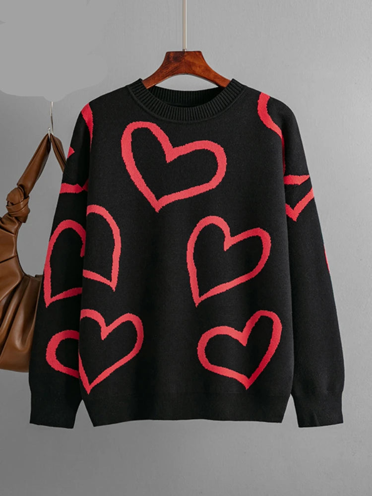 Pull Col Rond Femme – Style Rétro