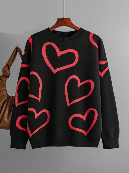 Pull Col Rond Femme – Style Rétro
