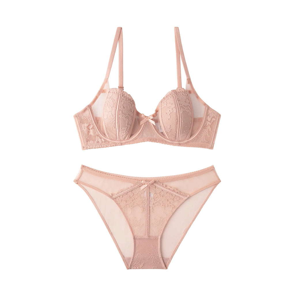 Ensemble de lingerie sexy en dentelle soutien-gorge et culotte pour femmes