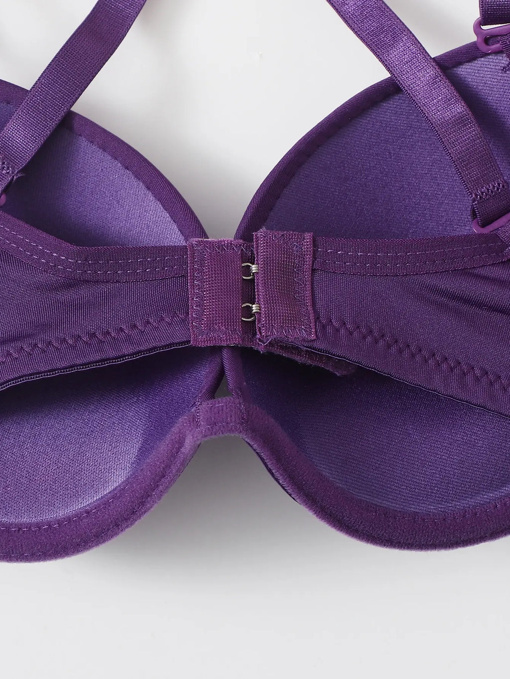 Soutien-gorge de soutien en acier à bande violette pour femmes