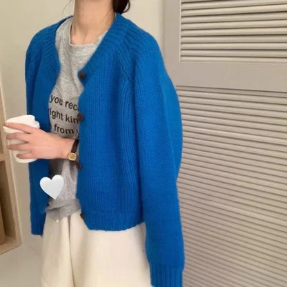 Cardigan Uni Femme – Maille Douce