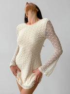 Robes courtes sexy à col rond pour femmes