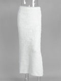 Jupe longue tricot pour femmes