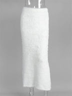 Jupe longue tricot pour femmes