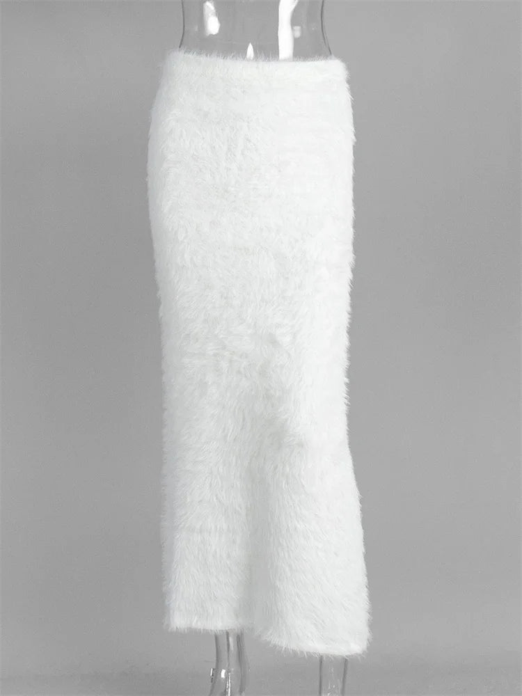 Jupe longue tricot pour femmes