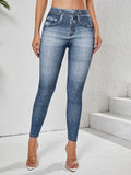 Leggings rétro non en jean pour femmes