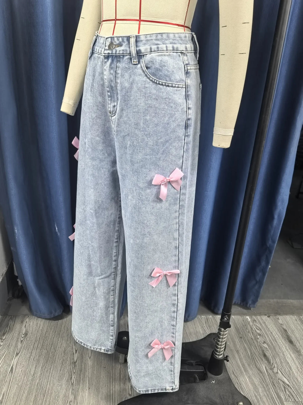 Jean vintage taille haute pour femmes