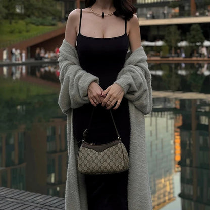 Cardigan femme chaud et doux à manches longues