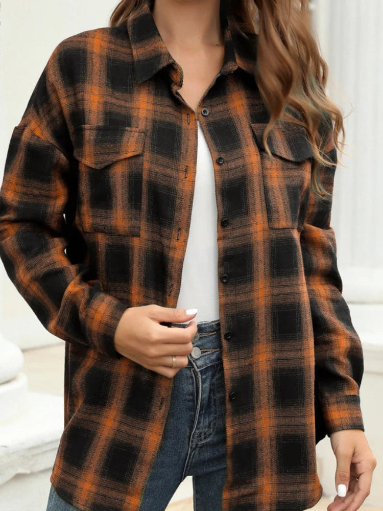 Chemise imprimé vintage pour femmes