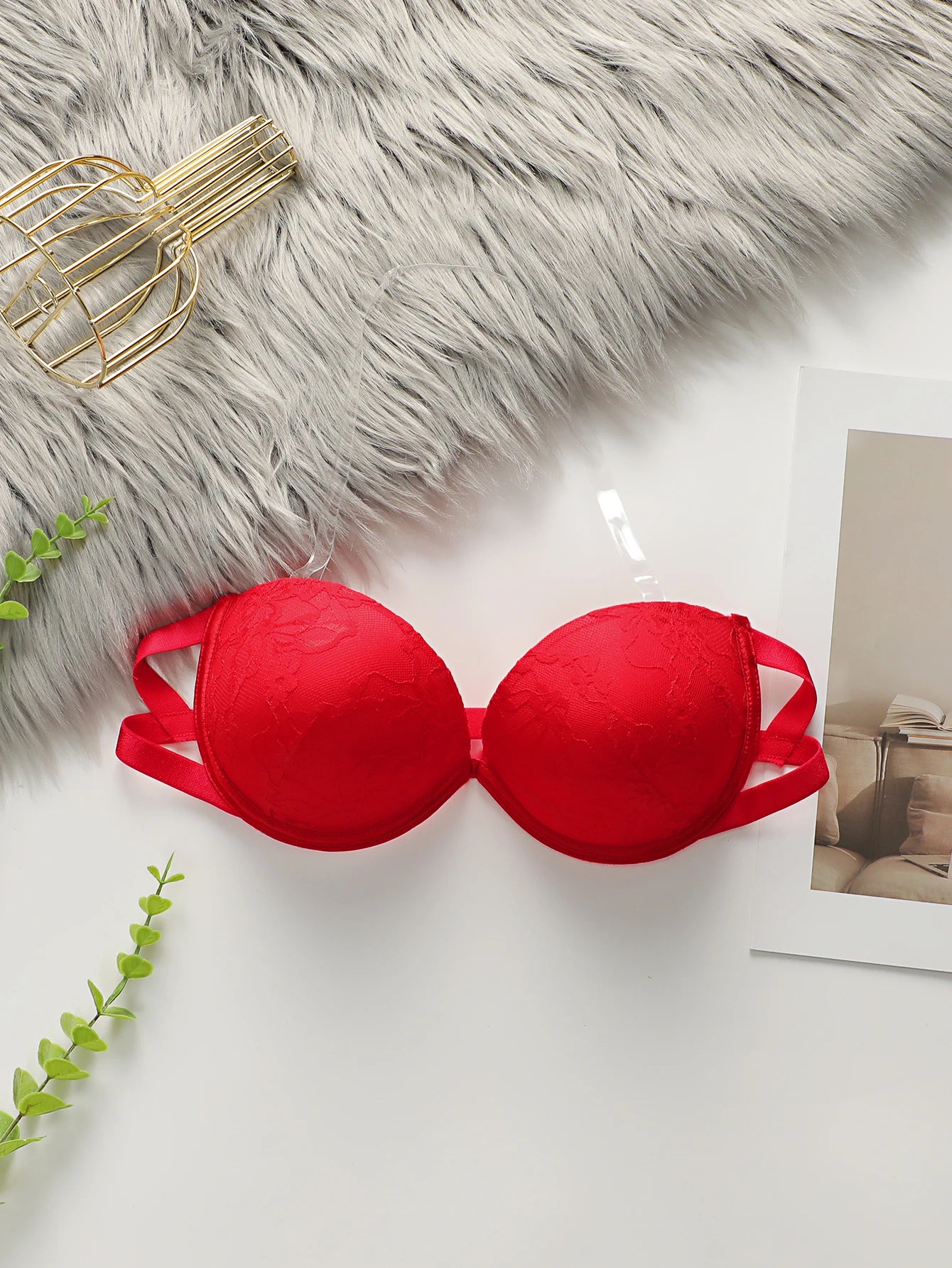 Soutien-gorge transparent antidérapant à double usage pour femmes