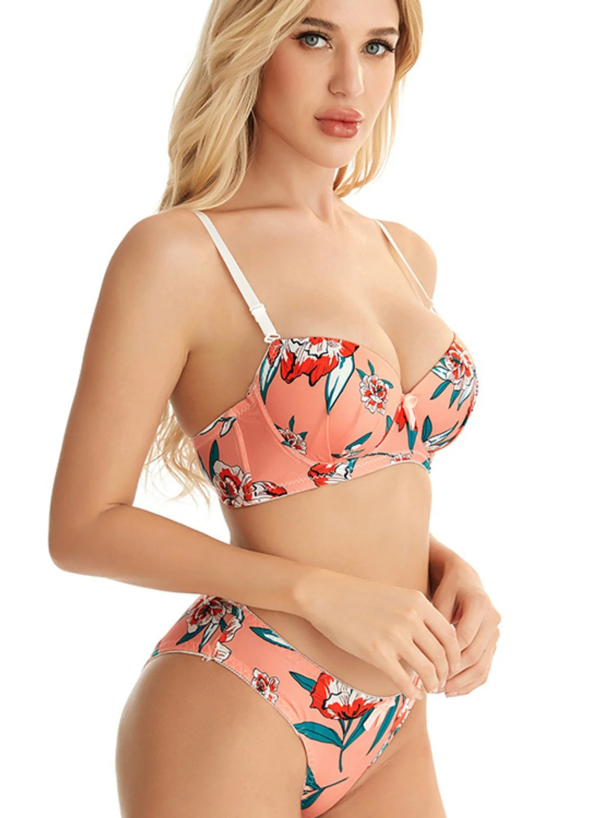 Ensemble de soutien-gorge à armatures et culotte pour femmes