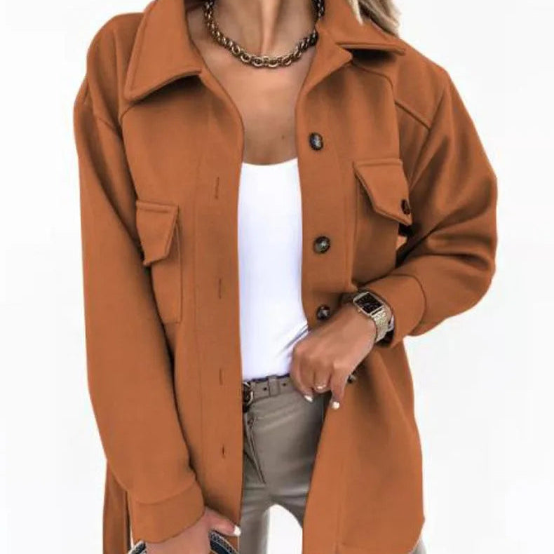 Veste en laine à manches longues pour femmes