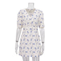 Robe courte élégante à imprimé floral pour femmes