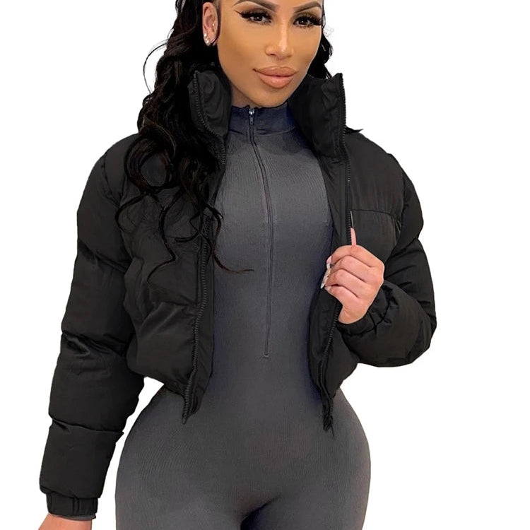 Manteau épaisse en coton bouffante pour femmes