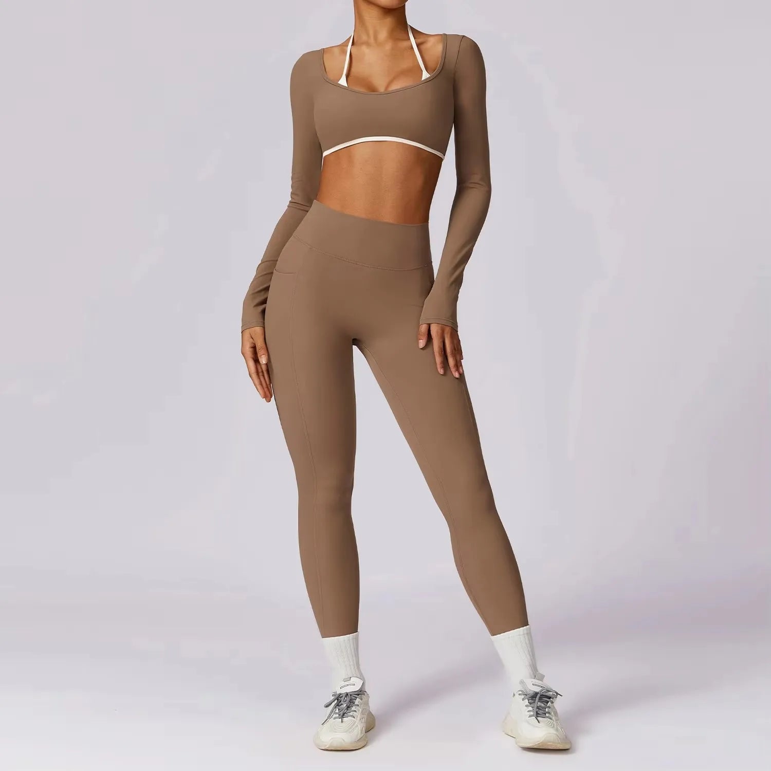 Ensemble 2 pièces soutien-gorge et legging pour femmes
