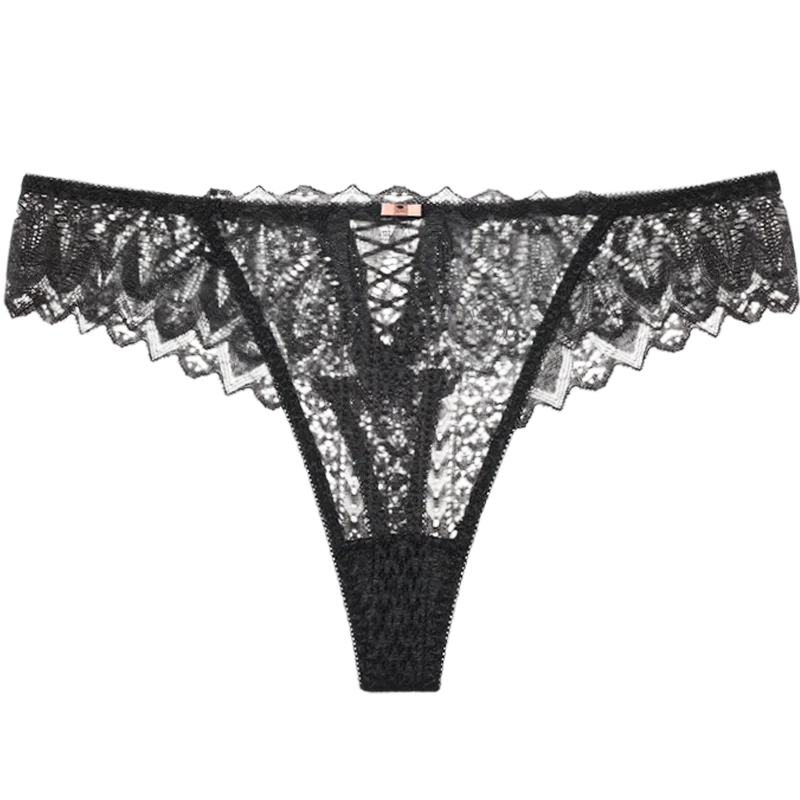 String évider en dentelle taille basse pour femmes