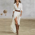 Robe longue blanche pour femmes