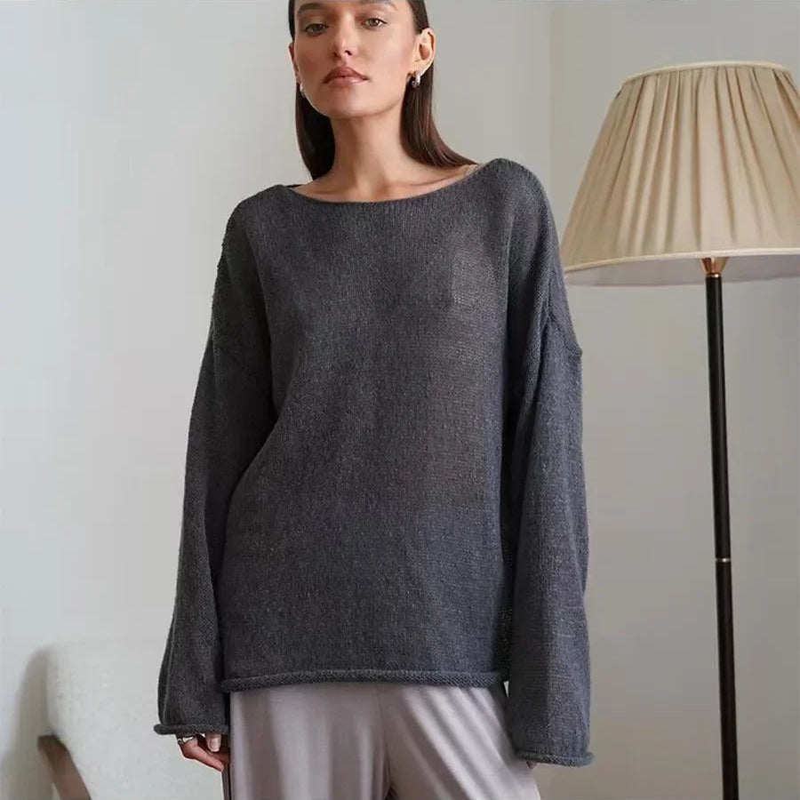 Pull Ajouré Femme – Maille Fine et Transparente