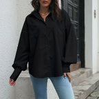 Cardigan à lanches en coton pour femmes