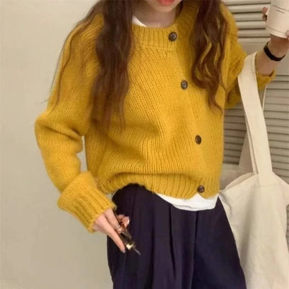 Cardigan Uni Femme – Maille Douce