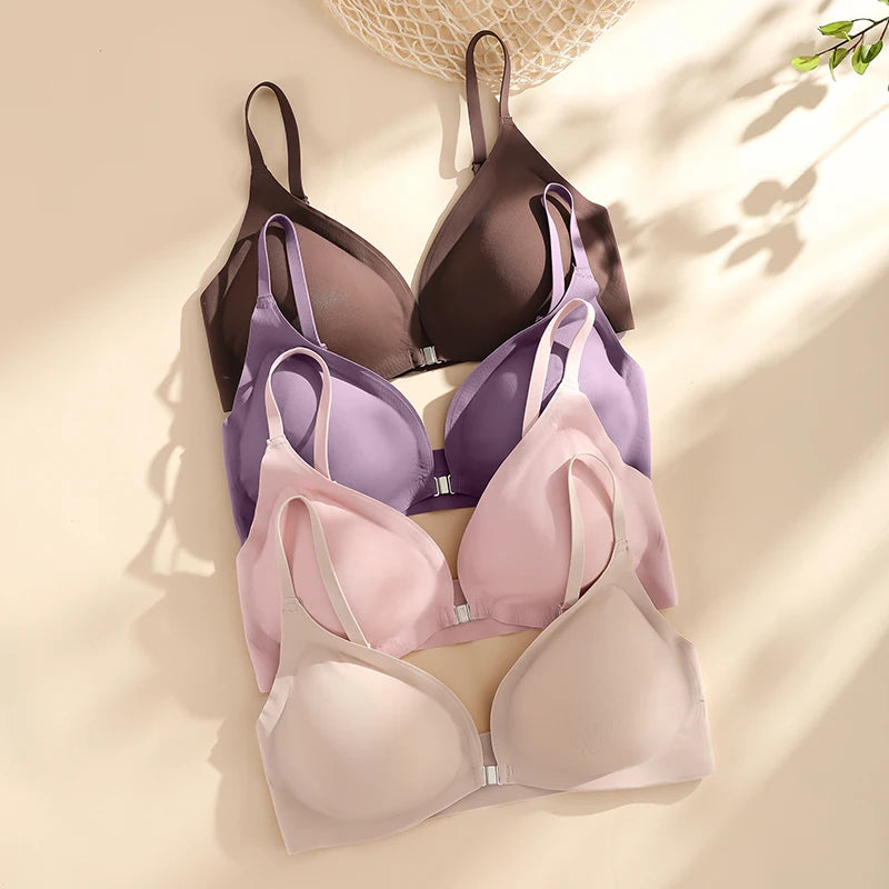 Soutien-gorge avec ouverture avant amovible goutte d'eau pour femmes