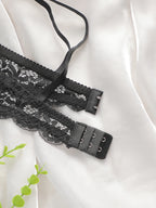 Soutien-gorge sexy en dentelle respirante brodée pour femmes