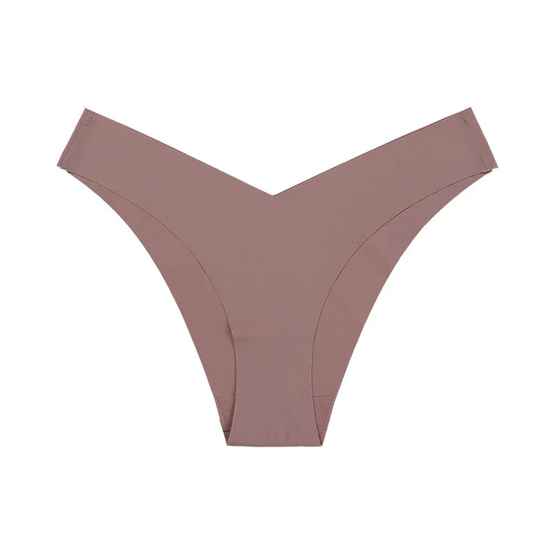 String en soie taille basse sans trace pour femmes