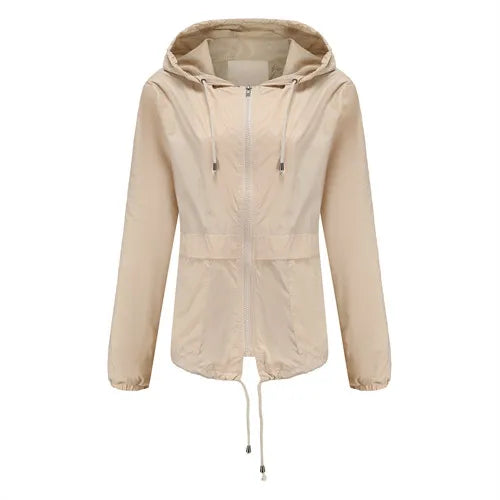 Veste à capuche bleue pour femmes