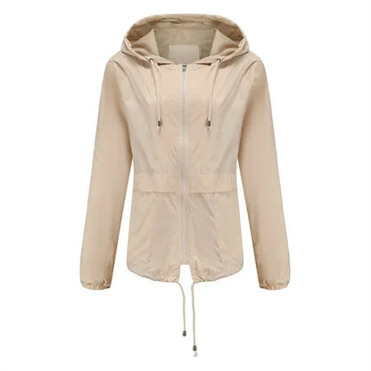 Veste Bleue à Capuche Femme – Style Urbain