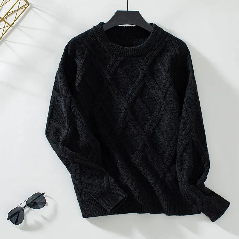 Pull à manches et col rond pour femmes