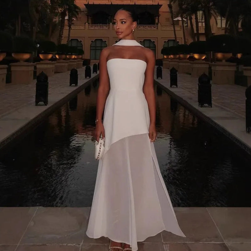 Robe sans bretelles pour femmes