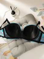 Soutien-gorge sexy brodés à fleurs pour femmes