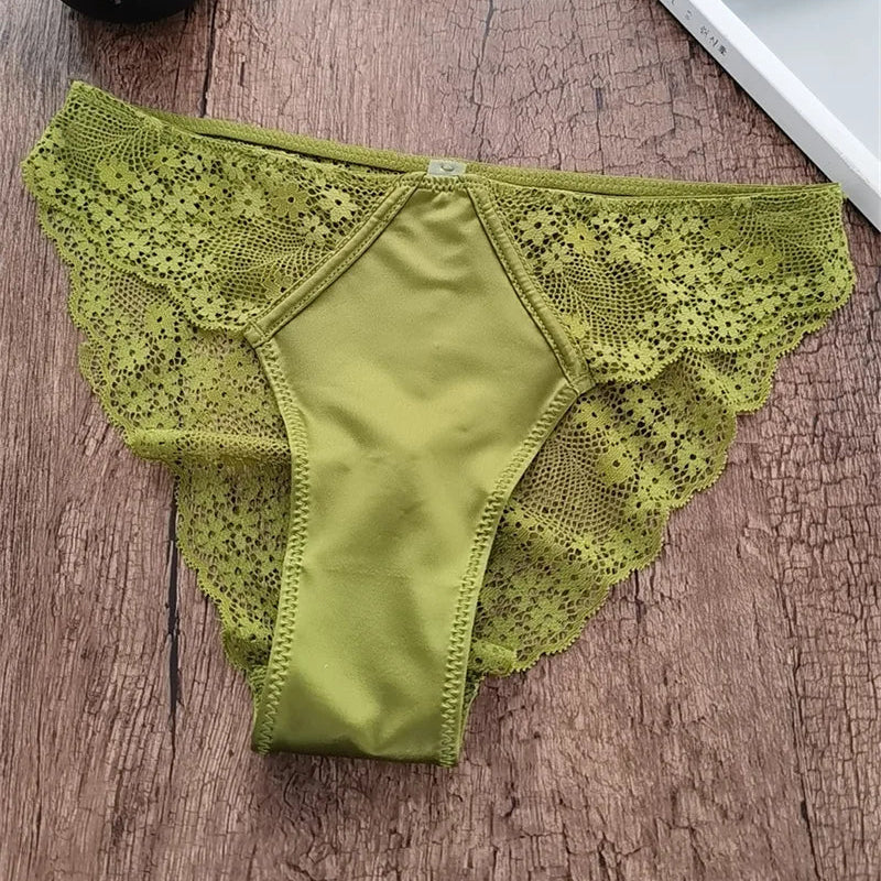 Ensemble de soutien-gorge Push Up et culotte en Satin et dentelle pour femmes