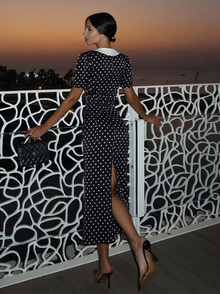 Robes imprimées à pois pour femmes