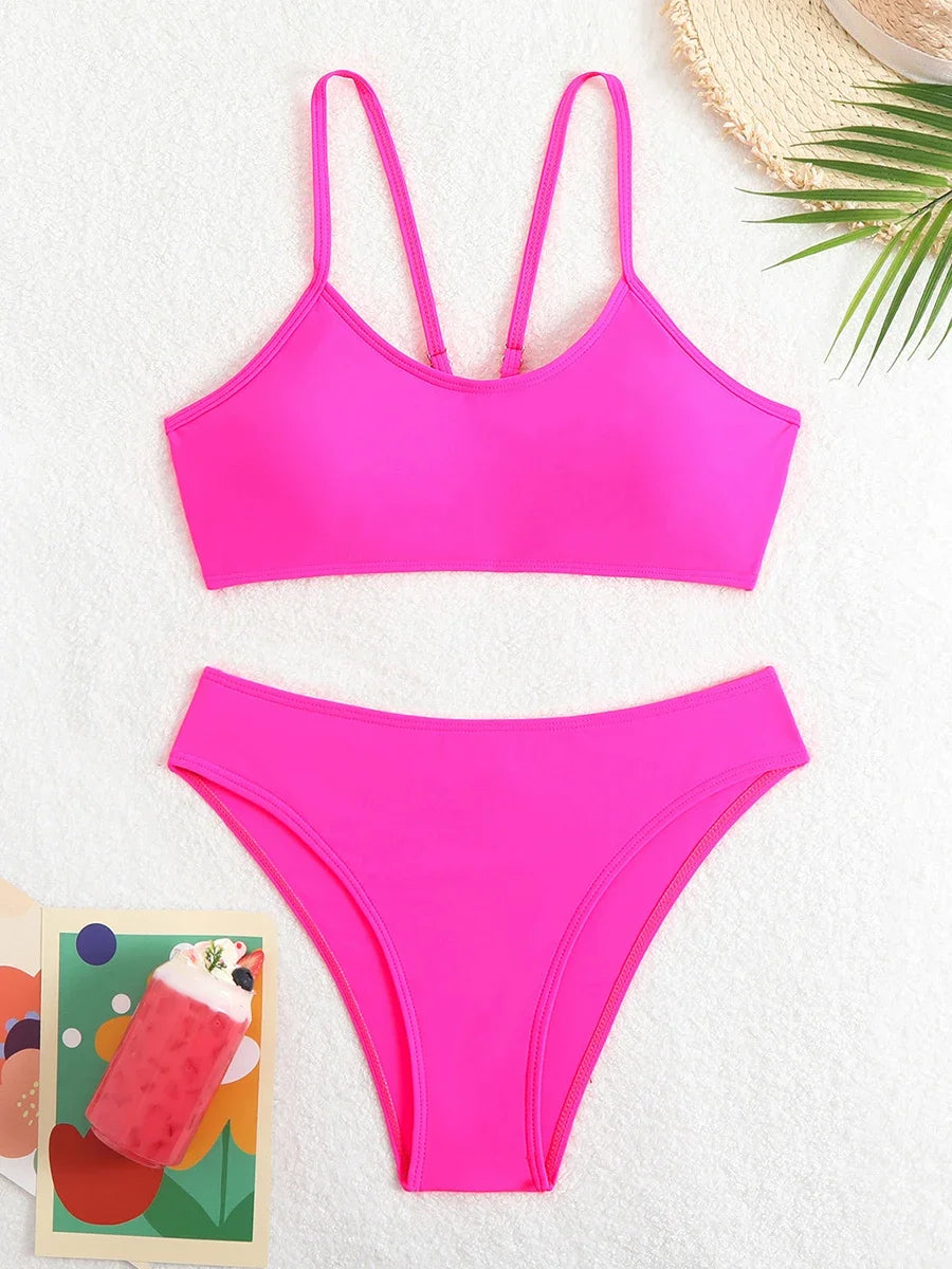Ensemble de maillots de bain deux pièces pour femmes