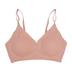 Soutien-gorge confortable sans fil, rembourré pour femmes